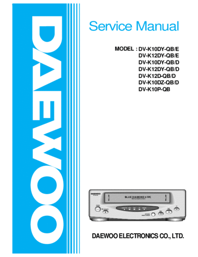 Daewoo DV-K10DY & K12DY  Daewoo DV DV-K10DY & K12DY DV-K10DY & K12DY.pdf