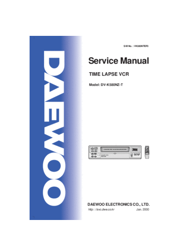 Daewoo DV-K580NZ-T  Daewoo DV DV-K580NZ-T DV-K580NZ-T.pdf