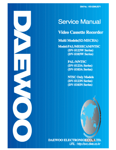 Daewoo DV-S123W & DV-S103W  Daewoo DV DV-S123W & DV-S103W DV-S123W & DV-S103W.pdf
