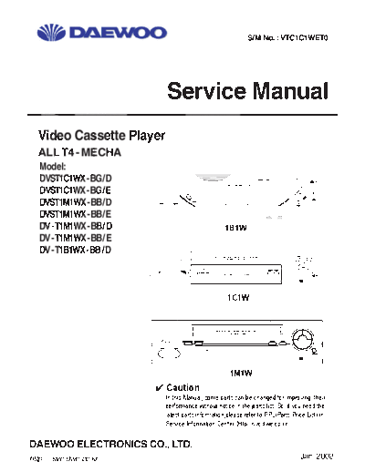 Daewoo DV-T1M1WX  Daewoo DV DV-T1M1WX DV-T1M1WX.pdf