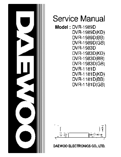 Daewoo DVR-1989D & 1983D & 1181D  Daewoo DVR DVR-1989D & 1983D & 1181D DVR-1989D & 1983D & 1181D.pdf