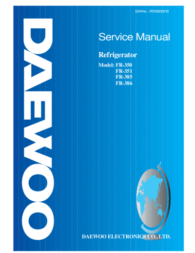 Daewoo FR-350 & 351 & 385 & 386  Daewoo FR FR-350 & 351 & 385 & 386 FR-350 & 351 & 385 & 386.pdf