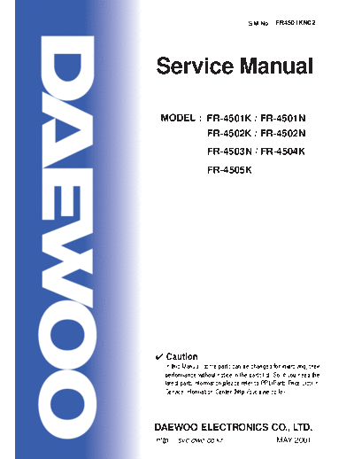 Daewoo FR-4501K & 4502K & 4503N & 4505K  Daewoo FR FR-4501K & 4502K & 4503N & 4505K FR-4501K & 4502K & 4503N & 4505K.pdf