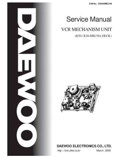 Daewoo K50 & K30-MECHA  Daewoo MECHA K50 & K30-MECHA K50 & K30-MECHA.pdf