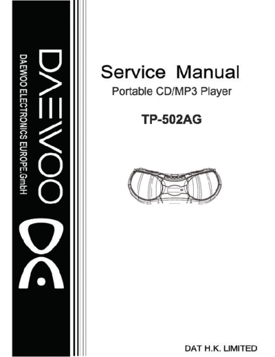 Daewoo TP-502AG  Daewoo TP TP-502AG TP-502AG.pdf