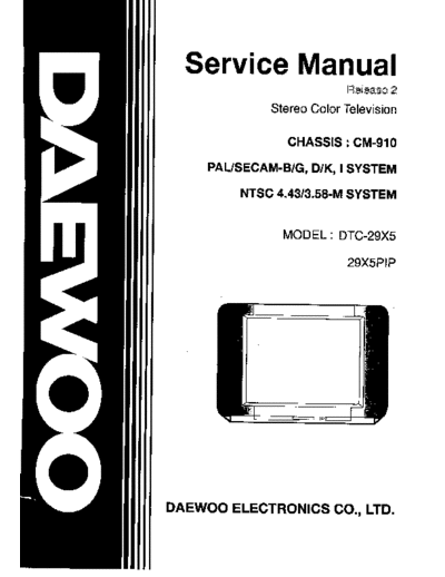 Daewoo CM-910  Daewoo hassis CM CM-910 CM-910.pdf