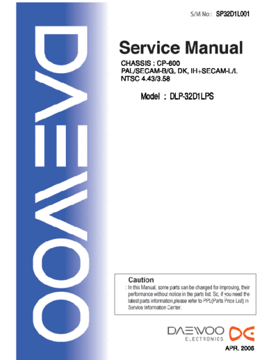 Daewoo CP-600  Daewoo hassis CP CP-600 CP-600.pdf