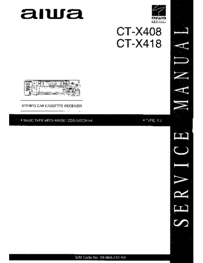 AIWA CT-X408 X418  AIWA Car Audio CT-X408_X418.pdf