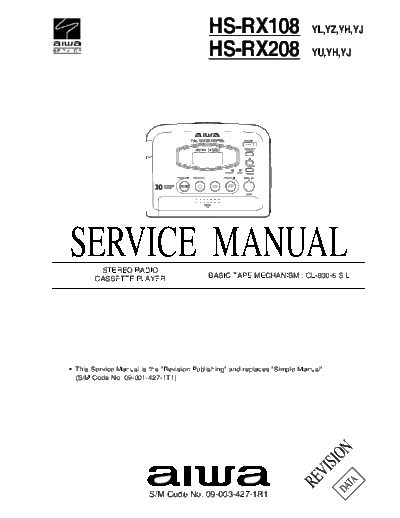 AIWA 09-003-427-1R1  AIWA     Aiwa HS-RX108 09-003-427-1R1.pdf