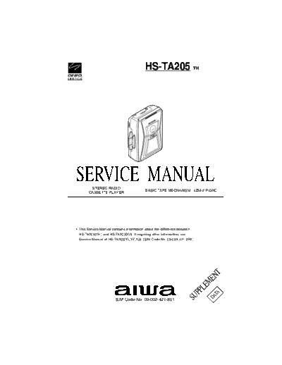 AIWA 09-002-421-8S1  AIWA     Aiwa HS-TA205 09-002-421-8S1.pdf