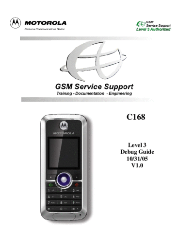 motorola Debug Guide  motorola Mobile Phone C168_sm Debug_Guide.pdf