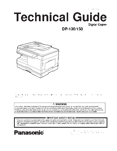 panasonic DP 130 150  panasonic Copiers DP 130_150 DP_130_150.PDF