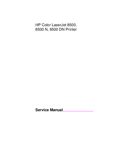 HP 8500SM  HP printer Laser CLJ 8500_8550 8500SM.pdf