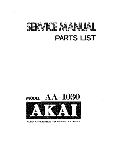 Akai AA-1030  Akai AA AA-1030 AA-1030.pdf