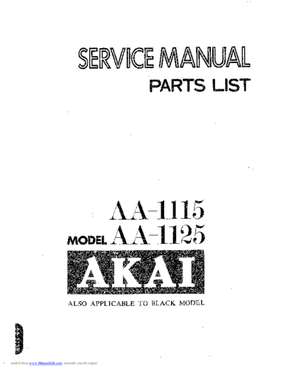 Akai AA-1115 & 1125  Akai AA AA-1115 & 1125 AA-1115 & 1125.pdf