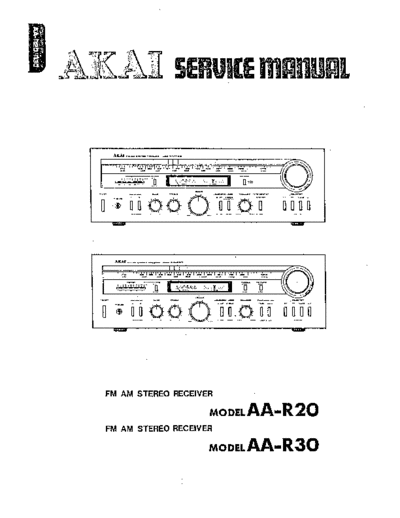 Akai AA-R20 & 30  Akai AA AA-R20 & 30 AA-R20 & 30.pdf