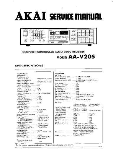 Akai AA-V205  Akai AA AA-V205 AA-V205.pdf