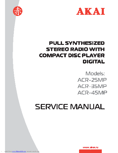 Akai ACR-25MP & 35MP & 45MP  Akai ACR ACR-25MP & 35MP & 45MP ACR-25MP & 35MP & 45MP.pdf