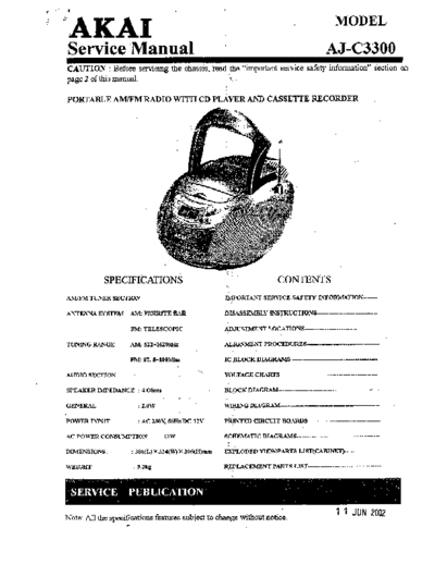 Akai AJ-C3300  Akai AJ AJ-C3300 AJ-C3300.pdf