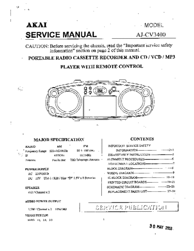 Akai AJ-CV3400  Akai AJ AJ-CV3400 AJ-CV3400.pdf