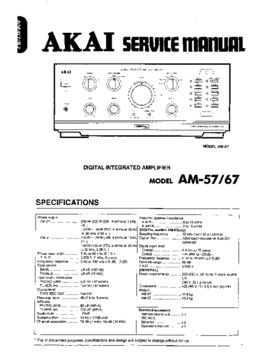 Akai AM-57 & 67  Akai AM AM-57 & 67 AM-57 & 67.pdf