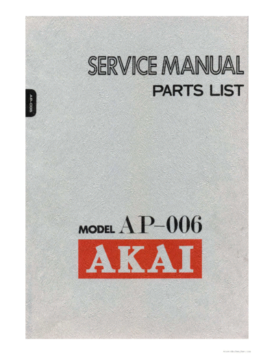 Akai AP-006  Akai AP AP-006 AP-006.pdf