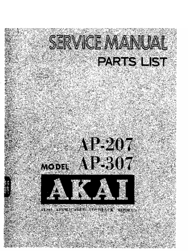 Akai AP-207 & 307  Akai AP AP-207 & 307 AP-207 & 307.pdf