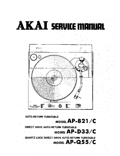 Akai AP-B21 & D33 & Q55  Akai AP AP-B21 & D33 & Q55 AP-B21 & D33 & Q55.pdf