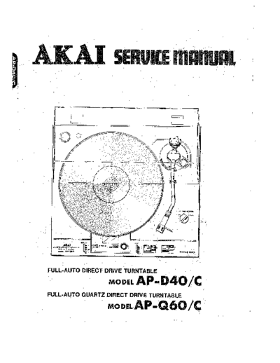 Akai AP-D40 & Q60  Akai AP AP-D40 & Q60 AP-D40 & Q60.pdf