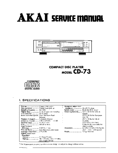 Akai CD-73  Akai CD CD-73 CD-73.pdf