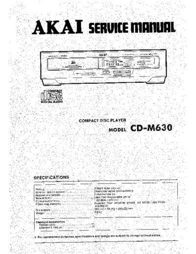 Akai CD-M630  Akai CD CD-M630 CD-M630.pdf
