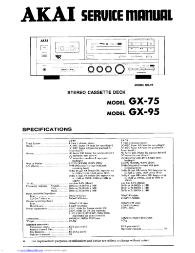 Akai GX-75 & 95  Akai GX GX-75 & 95 GX-75 & 95.pdf