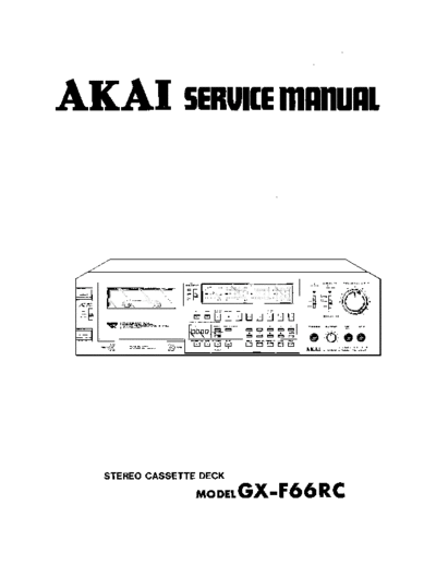 Akai GX-F66RC  Akai GX GX-F66RC GX-F66RC.pdf