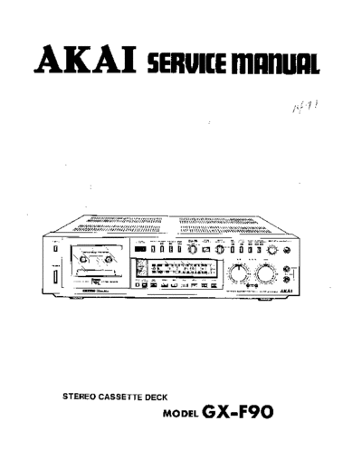 Akai GX-F90  Akai GX GX-F90 GX-F90.pdf