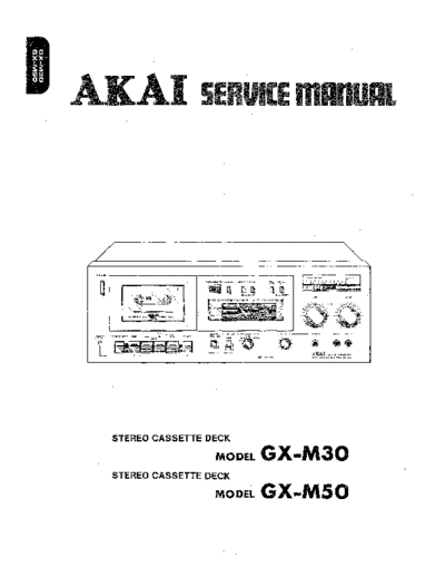 Akai GX-M30 & M50  Akai GX GX-M30 & M50 GX-M30 & M50.pdf