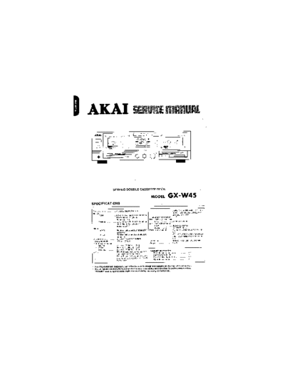 Akai GX-W45  Akai GX GX-W45 GX-W45.pdf