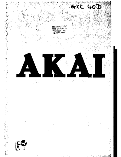 Akai GXC-40D  Akai GXC GXC-40D GXC-40D.pdf