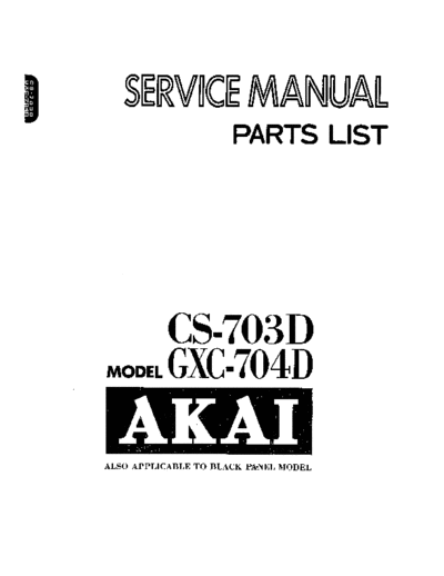 Akai GXC-704D  Akai GXC GXC-704D GXC-704D.pdf