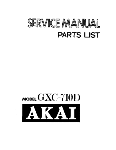 Akai GXC-710D  Akai GXC GXC-710D GXC-710D.pdf