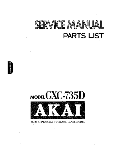 Akai GXC-735D  Akai GXC GXC-735D GXC-735D.pdf