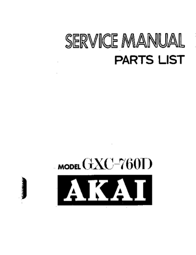 Akai GXC-760D  Akai GXC GXC-760D GXC-760D.pdf