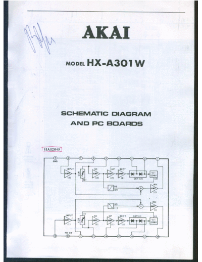 Akai HX-A301W  Akai HX HX-A301W HX-A301W.pdf