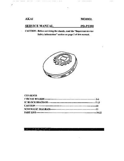 Akai PD P3300  Akai PD PD-P3300 PD_P3300.pdf