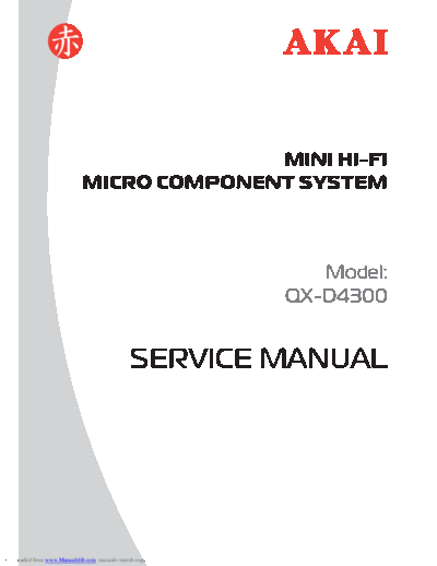 Akai QX-D4300  Akai QX QX-D4300 QX-D4300.pdf