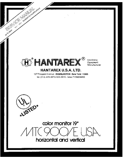 HANTAREX MTC900E  HANTAREX Monitor HantarexMTC900E.rar