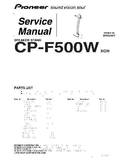 Pioneer CP-F500W  Pioneer CP CP-F500W CP-F500W.pdf