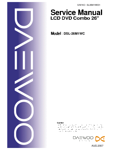 Daewoo DSL26M1WC  Daewoo LCD DSL26M1WC.rar