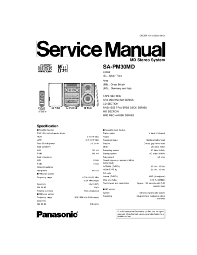 panasonic SAPM30MD  panasonic Audio SAPM30MD.zip