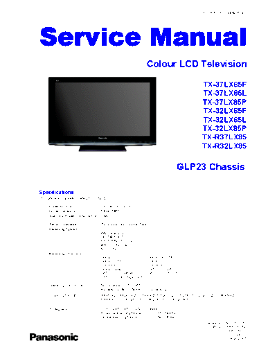 panasonic TX-32LX85F TX-32LX85L TX-32LX85P TX-37LX85F TX-37LX85L TX-37LX85P TX-R32LX85 TX-R37LX85 [SM]  panasonic Training Manuals Panasonic TX-32LX85F TX-32LX85L TX-32LX85P TX-37LX85F TX-37LX85L TX-37LX85P TX-R32LX85 TX-R37LX85 [SM].rar