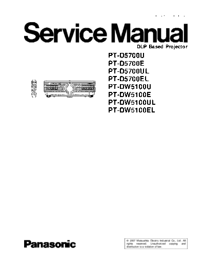 panasonic PT-DW5100EL PT-D5700UL PT-DW5100U PT-D5700U PT-DW5100E PT-D5700EL PT-D5700E PT-DW5100UL [SM]  panasonic Training Manuals Panasonic PT-DW5100EL PT-D5700UL PT-DW5100U PT-D5700U PT-DW5100E PT-D5700EL PT-D5700E PT-DW5100UL [SM].rar